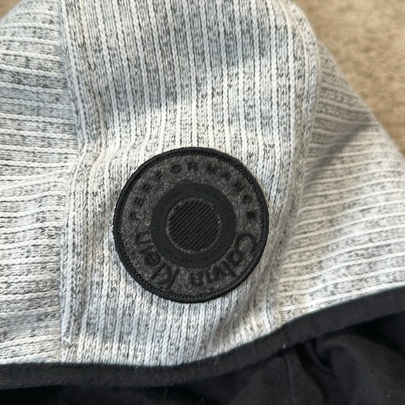 Calvin Klein Performance Full Zip Jacket Hoodie Large  Gray/Black/Blue - Picture 6 of 7